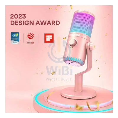 Maonocaster DM30 RGB USB Programmable Gaming Microphone for PC - Pink Accessories > Audio > Microphone