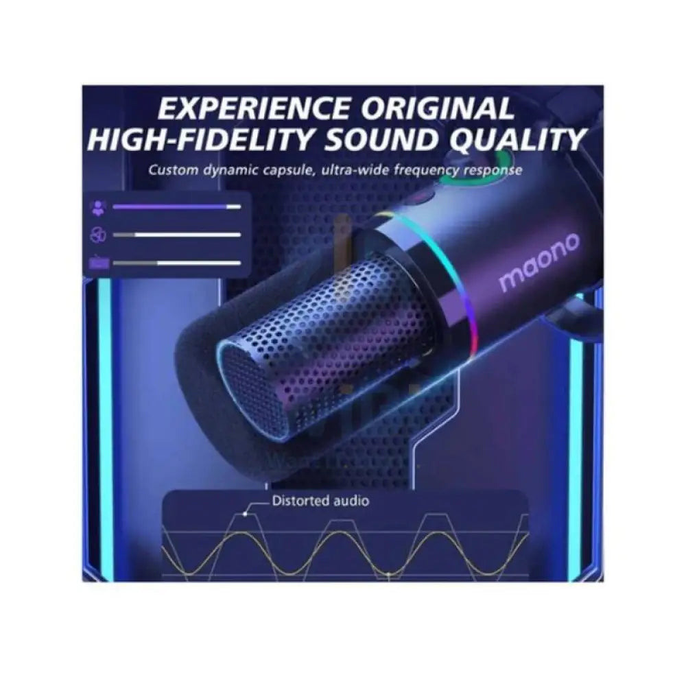 Maonocaster PD200XS USB/XLR Dynamic Microphone Set with Boom Arm - Black Accessories > Audio > Microphone