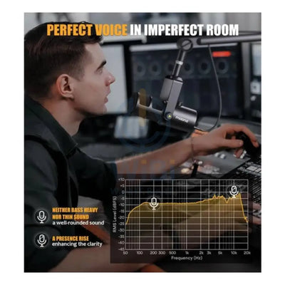 Maonocaster PD400X USB/XLR Dynamic Microphone - Black Accessories > Audio > Microphone