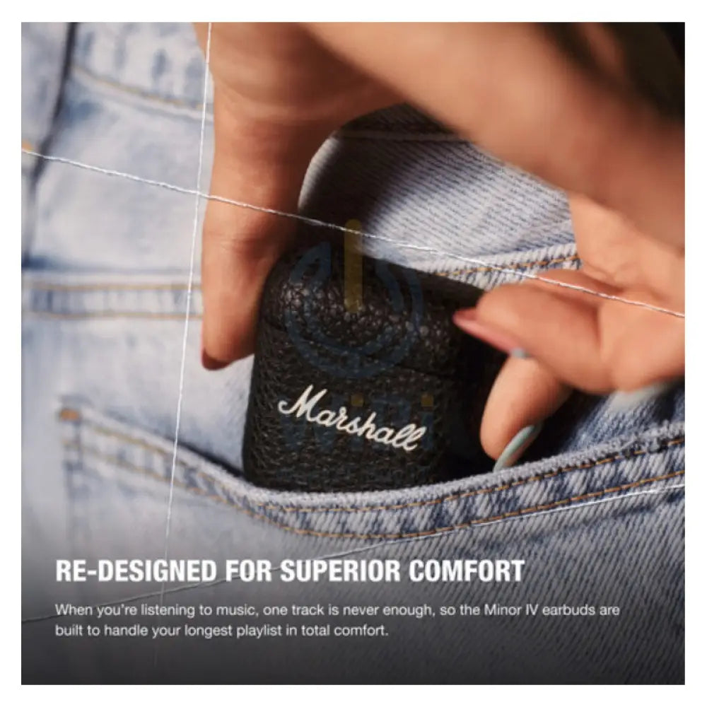 Marshall Minor IV True Wireless Earbuds - Black Accessories > Audio > Headphones