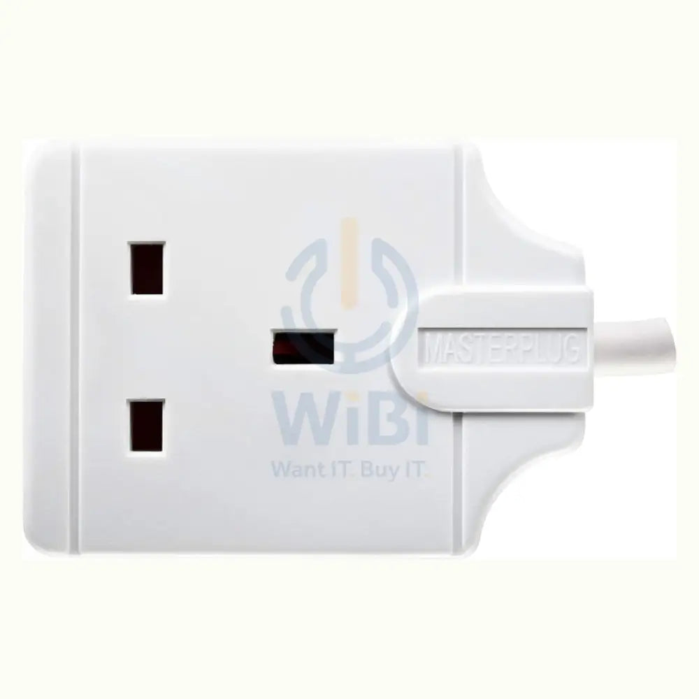 Masterplug SS-MP Single Socket Trailing Socket - 13 Amp / White Accessories > Power > Power Protection > Surge Protector