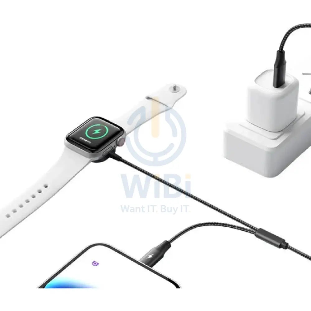 مكدودو 2 في 1 مغناطيسي ابل  في 1 مغناطيسي ابل ساعة لاسلكي شاحن - 29 وات / 1.5 متر / 1.5 متر / تايب-سي / لايتننج / أسود اكسسوارات > طاقة