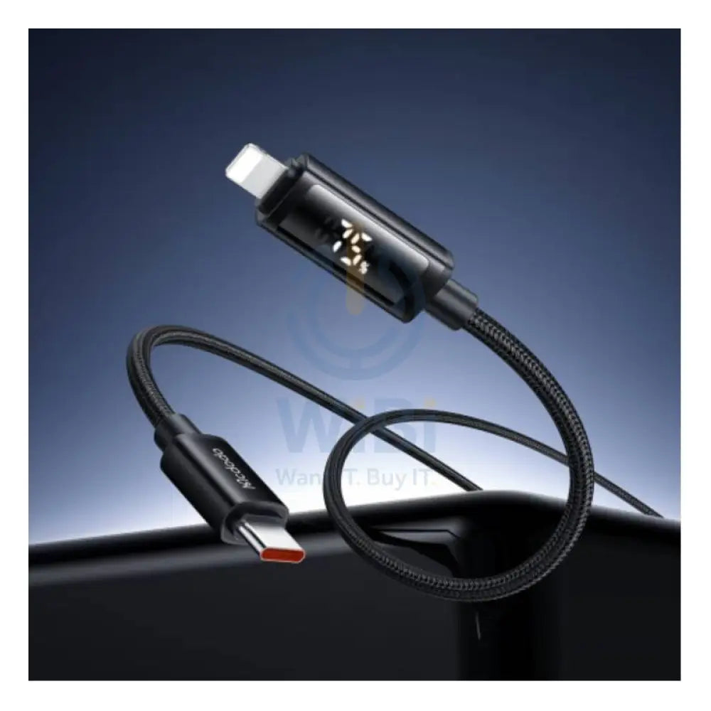 Mcdodo CA-7990 Fast Charging Data Cable - Type-C / Lightning / 36W / 1.2 Meter / Black Accessories > Cables &