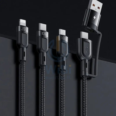 Mcdodo Ca-8800 Multifunction Data Cable - 2 In 3 PD USB-C / USB-A / Lightning / 1.2 Meters / Black Accessories > Cables