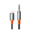 Mcdodo Castle Series AUX Jack Coil Cable - 1.8 Meters / Lightning to 3.5mm / Black