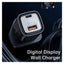 Mcdodo Digital Dislay PD + QC Dual Port 33W Fast Charger - 33W / USB-A / USB-C / Black Accessories > Power Adapters