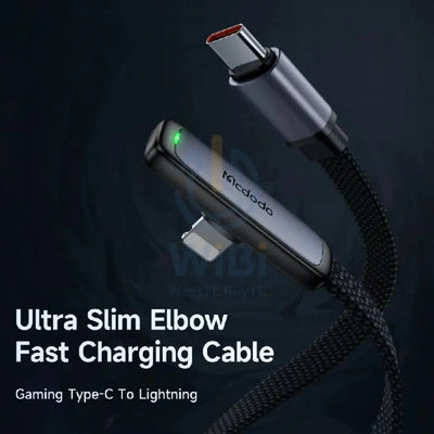Mcdodo Fast Charging Data Cable - Type-C / Lightning / 36W / 1.2 Meter / Black Accessories > Cables & Converters >