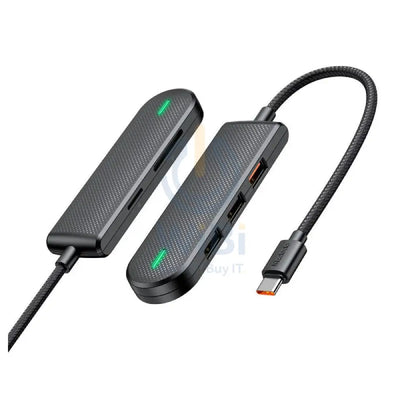 Mcdodo HU 143 5 in 1 USB C Hub Black Accessories > USB Hub