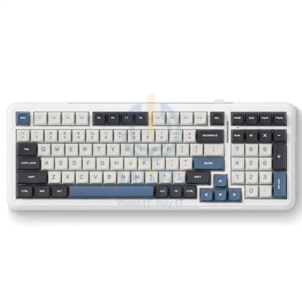 MCHOSE K99 Wireless Gasket Mount Mechanical Keyboard - 6000mAh / Wireless - Navy Blue Accessories > Keyboard & Mouse
