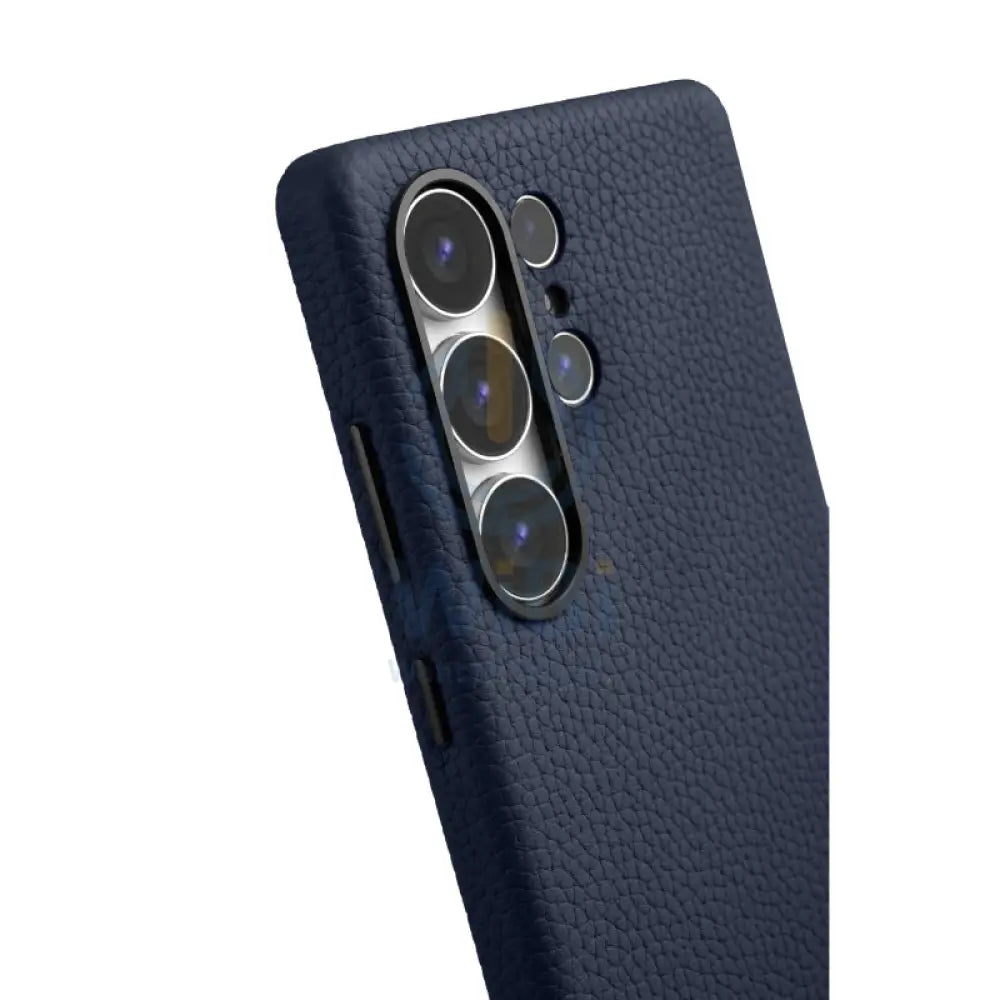 Melkco Origin Series Premium Leather Regal Snap MagSafe Cover - Samsung Galaxy S25 Ultra / Dark Blue Accessories >