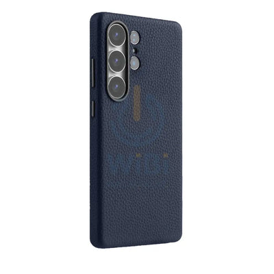 Melkco Origin Series Premium Leather Regal Snap MagSafe Cover - Samsung Galaxy S25 Ultra / Dark Blue Accessories >