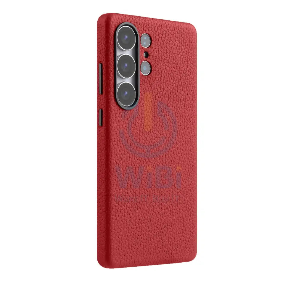 Melkco Origin Series Premium Leather Regal Snap MagSafe Cover - Samsung Galaxy S25 Ultra / Red Accessories > Mobiles &