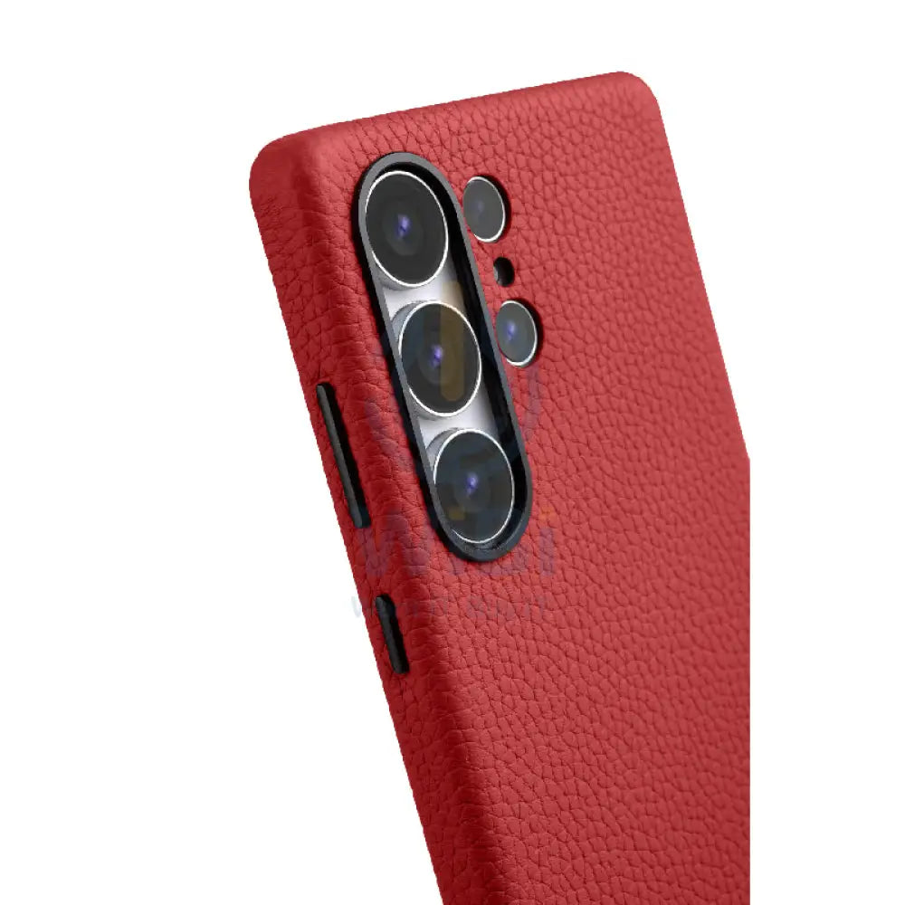 Melkco Origin Series Premium Leather Regal Snap MagSafe Cover - Samsung Galaxy S25 Ultra / Red Accessories > Mobiles &