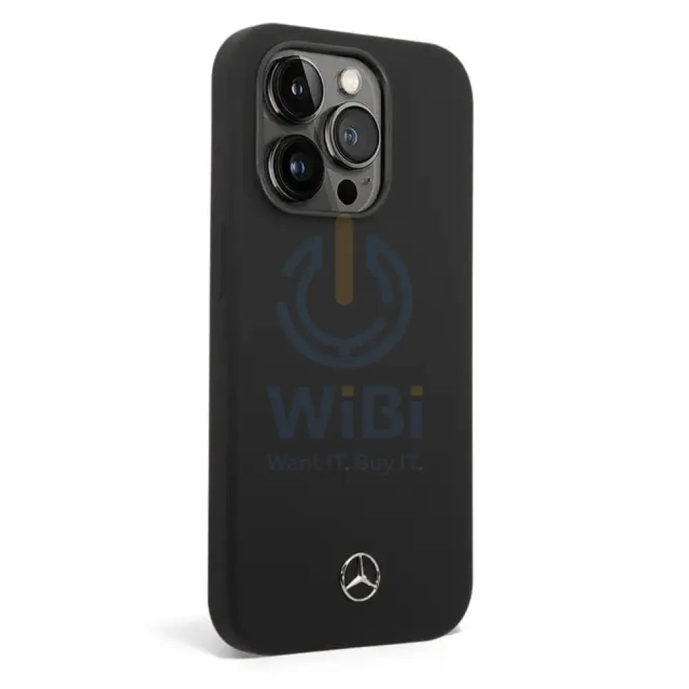 Mercedes-Benz Liquid Silicone Case - Apple iPhone 14 Pro / Black Accessories > Mobiles & Tablets > Mobiles > Covers &