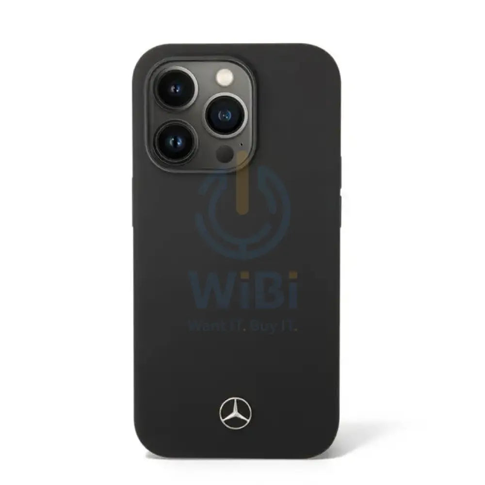Mercedes-Benz Liquid Silicone Case - Apple iPhone 14 Pro / Black Accessories > Mobiles & Tablets > Mobiles > Covers &