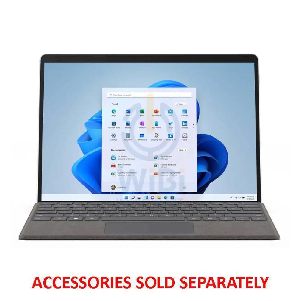 Microsoft Surface Pro 8 - 13.0" MT / i7 / vPro / 16GB / 512GB SSD / Win 10 Pro / 1YW / Platinum