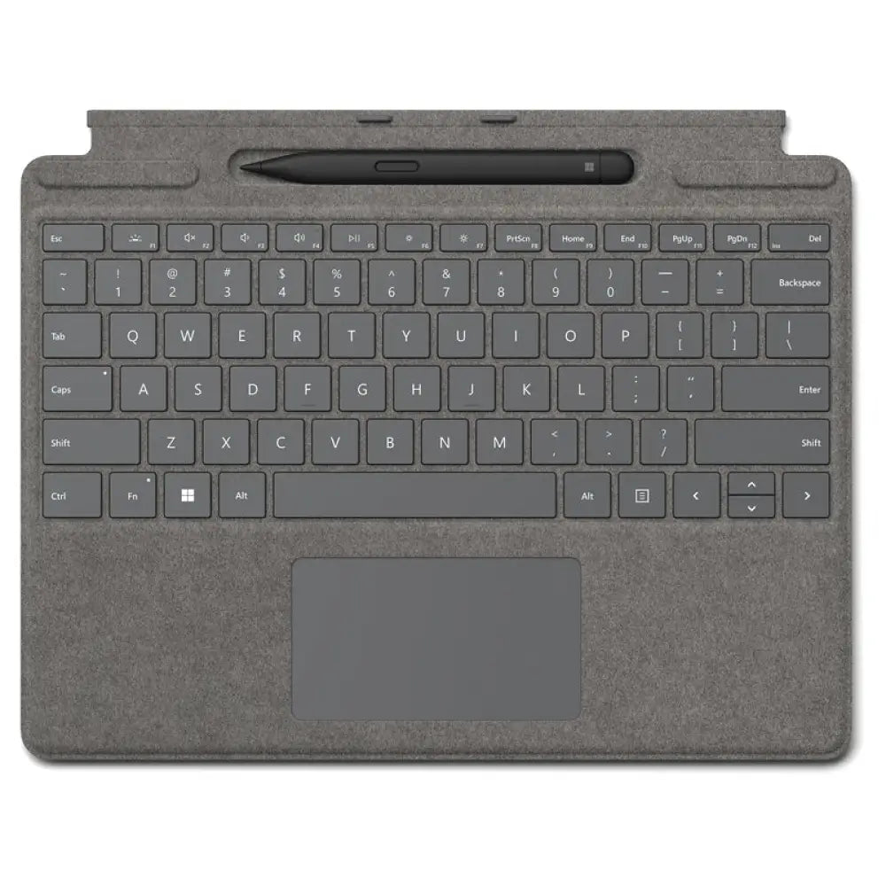 Microsoft Surface Pro Signature Keyboard with Slim Pen 2 - Magnetic / Arabic/English / Platinum - Microsoft Surface Pro