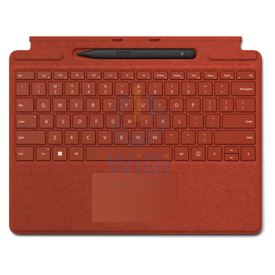 Microsoft Surface Pro Signature Keyboard with Slim Pen 2 - Magnetic / Arabic/English / Poppy Red - Keyboard Accessories