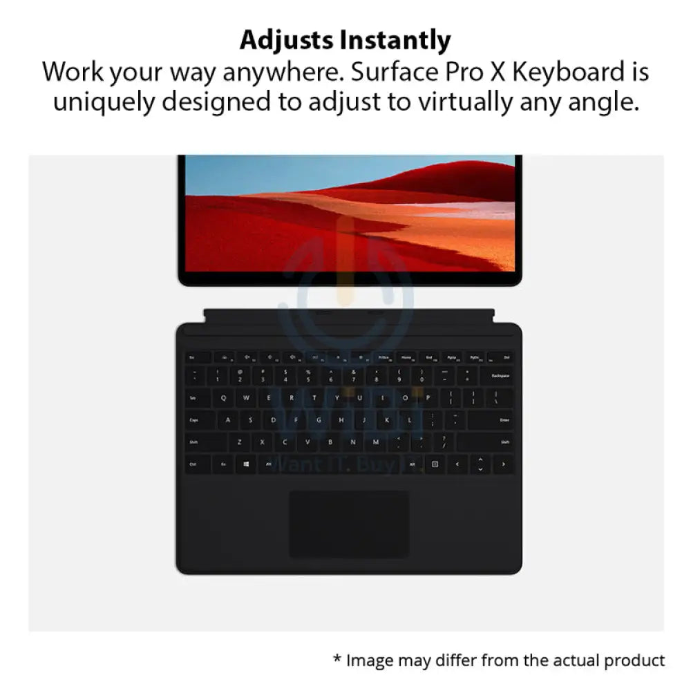 Microsoft Surface Pro X Keyboard - Magnetic / Arabic/English / Black - Keyboard Accessories > Keyboard & Mouse