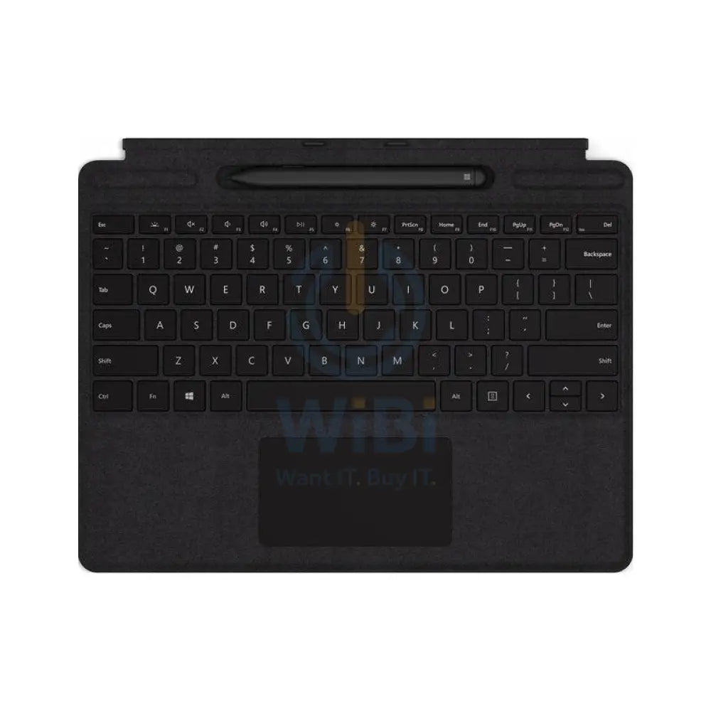Microsoft Surface Pro X Signature Keyboard with Slim Pen - Magnetic / Arabic/English / Black Alcantara - Keyboard