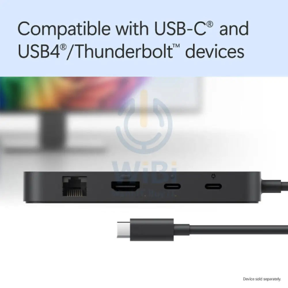 مايكروسوفت سيرفس USB4 موصل - يو اس بي تايب-سي - يو اس بي 3.2 الجيل 2.2 / إتش دي إم أي 2.1 / جيجابت إيثرنت - أسود اكسسوارات > إرساء