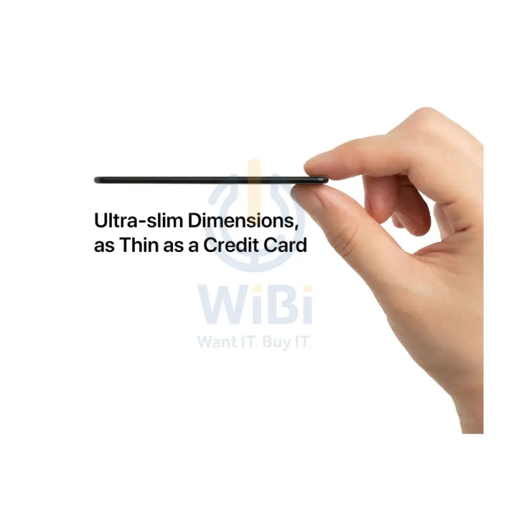 MiLi MiCard Wallet Anti Loss Card - Black Accessories > Smart Devices