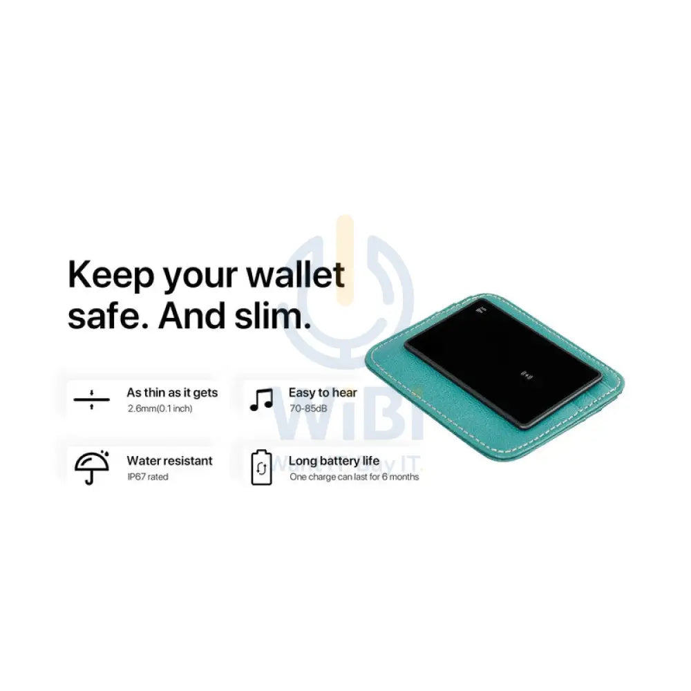 MiLi MiCard Wallet Anti Loss Card - Black Accessories > Smart Devices