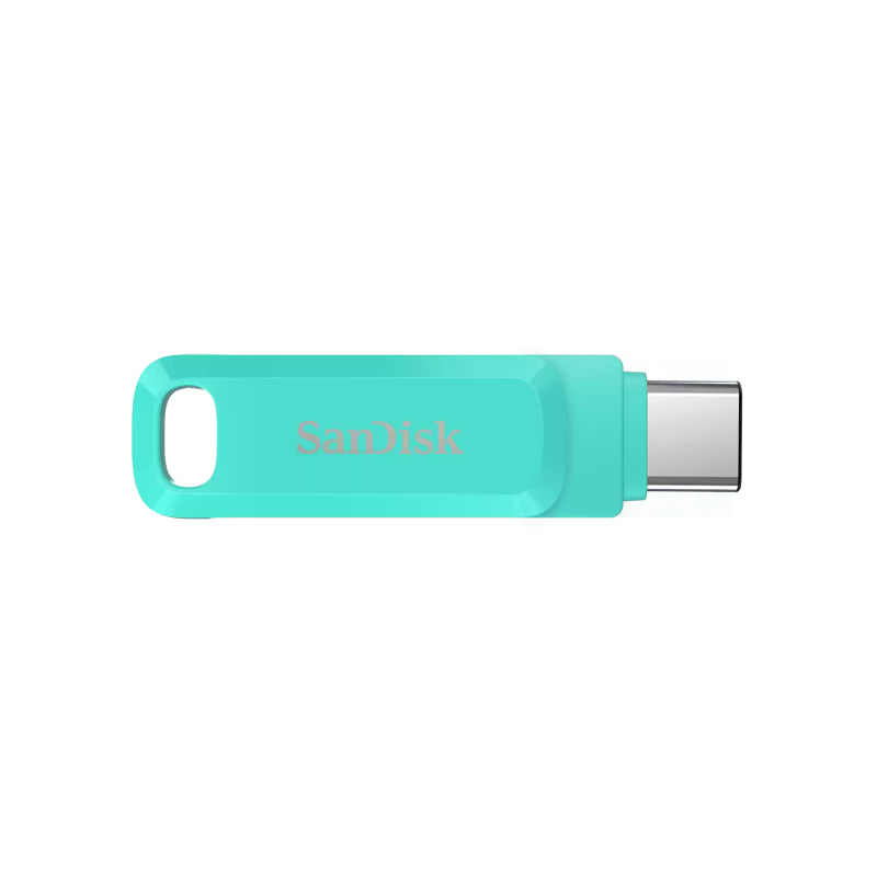 SanDisk Ultra Dual Drive Go Flash Drive - 64GB / Up to 150 MB/s / USB 3.2 Gen 1 / Type-C / Mint