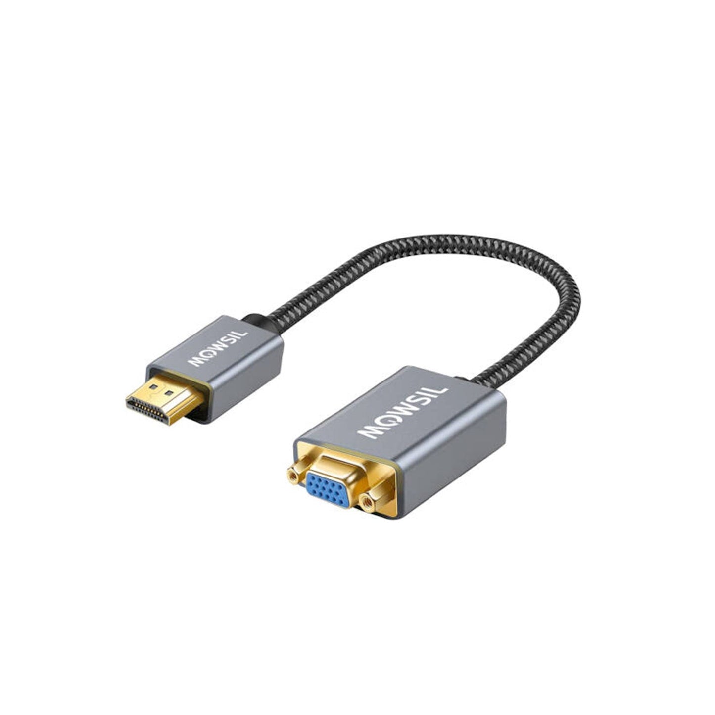 Mowsil HDMI to VGA Adapter - 1080p / Grey