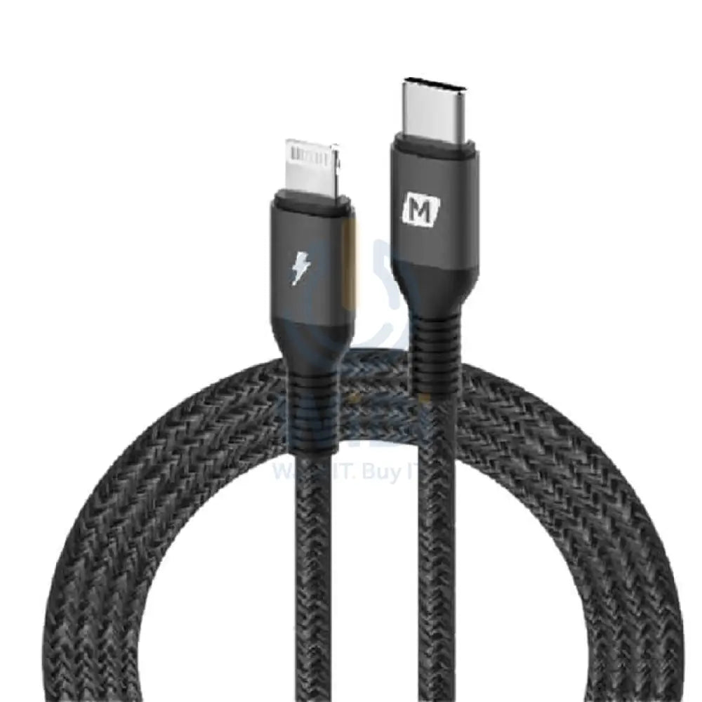 Momax Elite link USB-C to Lightning Cable - 2.2 Meter / Black