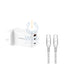 Momax Fast Pro Gan Charger Kit with Type-C Cable – White Accessories > Power Adapters