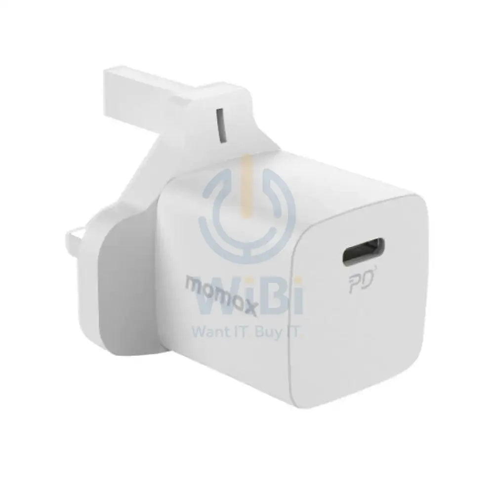 MOMAX One Plug 20W Mini USB-C Charger – White Accessories > Power Adapters