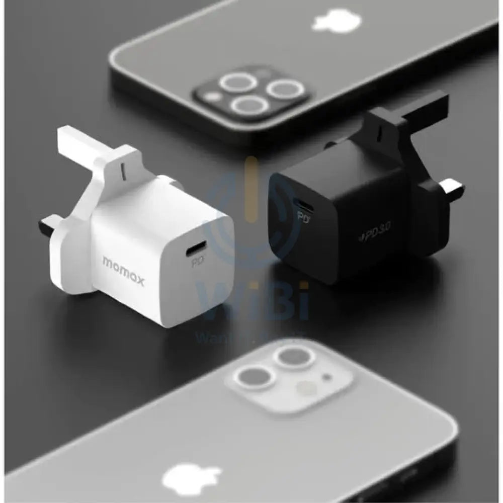 MOMAX One Plug 20W Mini USB-C Charger – White Accessories > Power Adapters