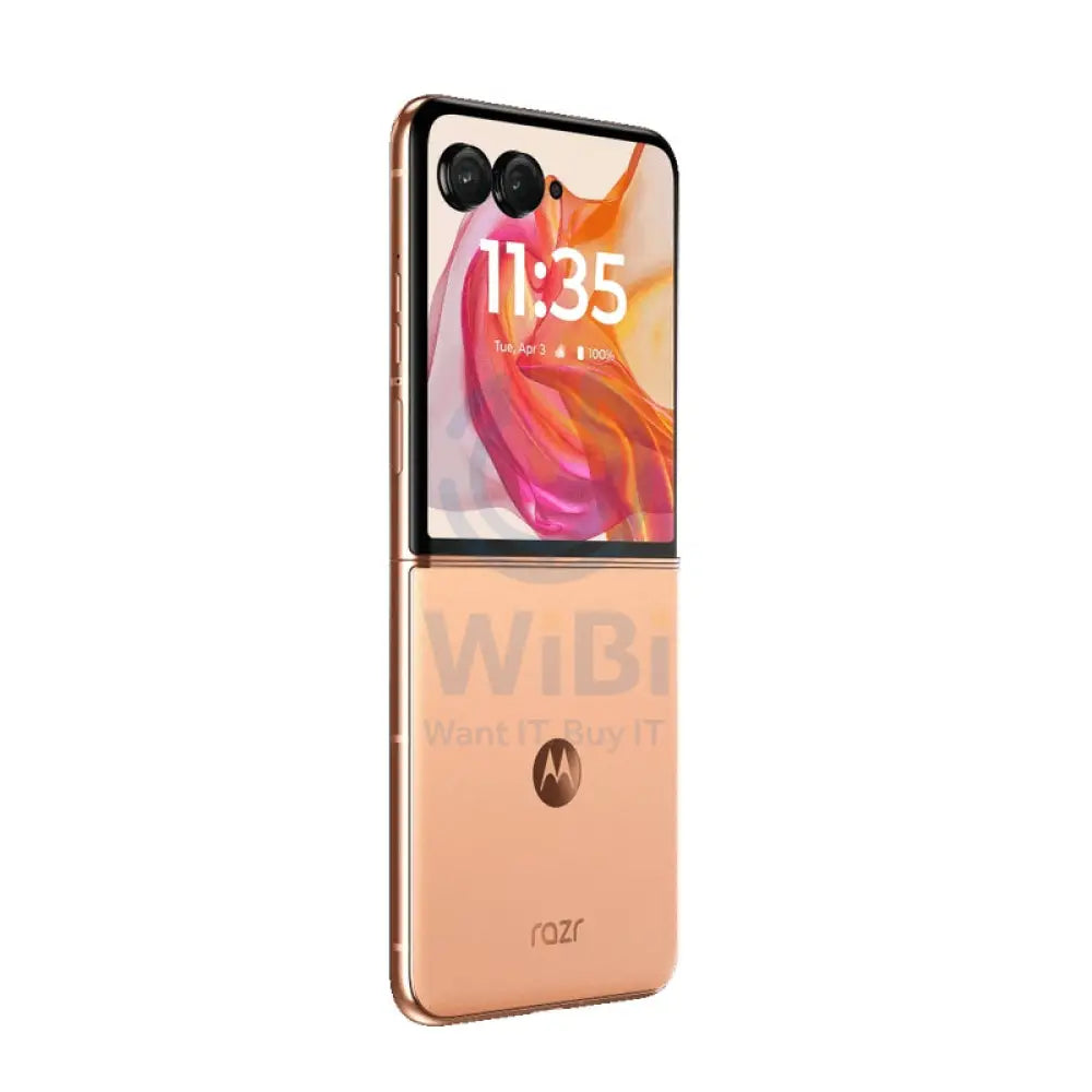 موتورولا RAZR 50 ألترا - 512 جيجابايت / 12 جيجابايت / 6.9 بوصة / 5جي .9 بوصة / 5جي / زغب خوخي - هاتف هواتف  تابلت