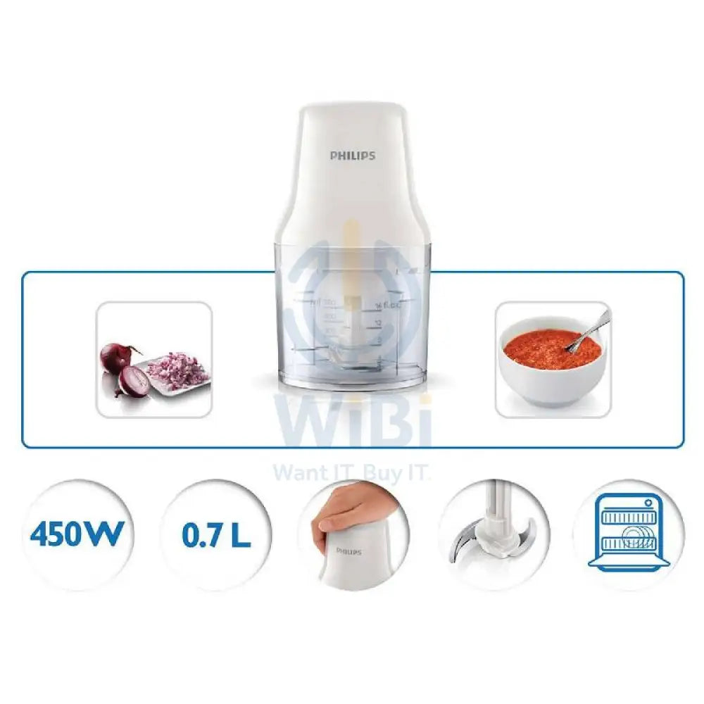Moulinex HR1393/01 - 450 Watts / 0.7 Liter / Daily Collection Chopper Accessories > Smart Devices