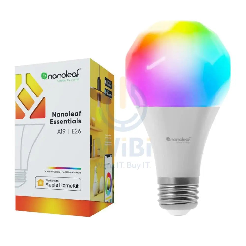 Nanoleaf Essentials A19 LED Smart Bulb (EU-80Lm 2700K - 6500K 120V - 240V) - White Accessories > Smart Devices > Smart