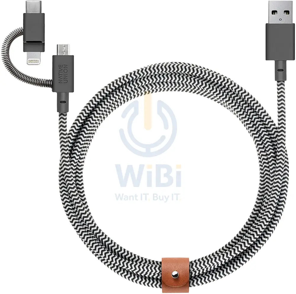 Native Union Belt Cable Universal 2M - Zebra Accessories > Cables & Converters > Cables