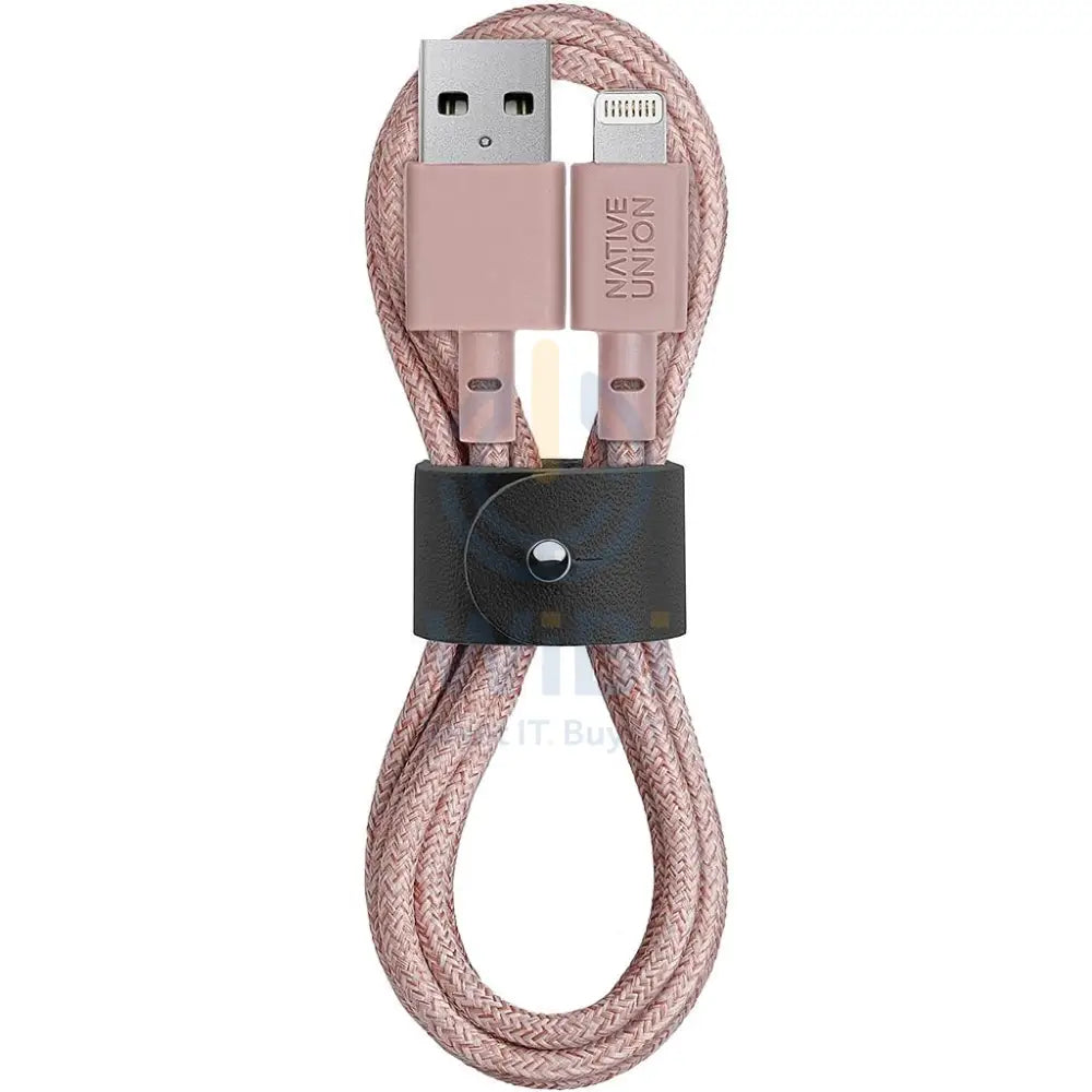 Native Union Belt Cable USB A to Lightning 1.2M - Rose Accessories > Cables & Converters > Cables