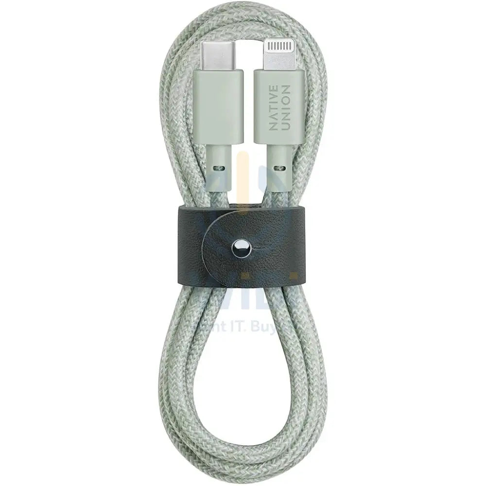 Native Union Belt Cable USB-C to Lightning 1.2M - Sage Accessories > Cables & Converters > Cables