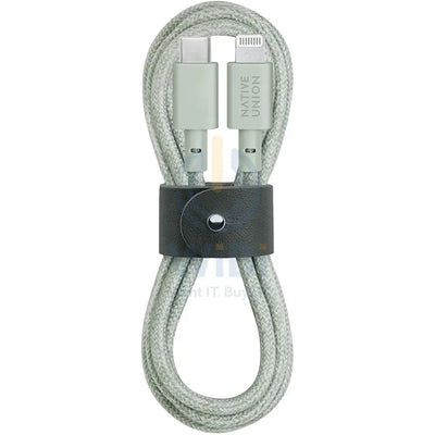 Native Union Belt Cable USB-C to Lightning 1.2M - Sage Accessories > Cables & Converters > Cables