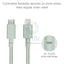 Native Union Belt Cable USB-C to Lightning 1.2M - Sage Accessories > Cables & Converters > Cables
