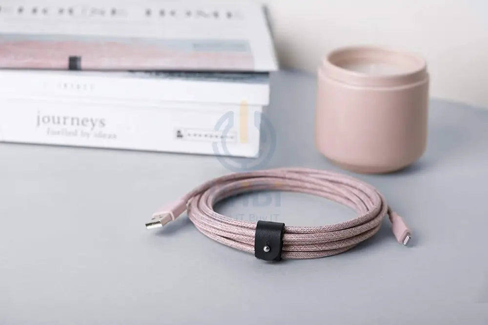 Native Union Belt Cable XL - USB A to Lightning 3M - Rose Accessories > Cables & Converters > Cables