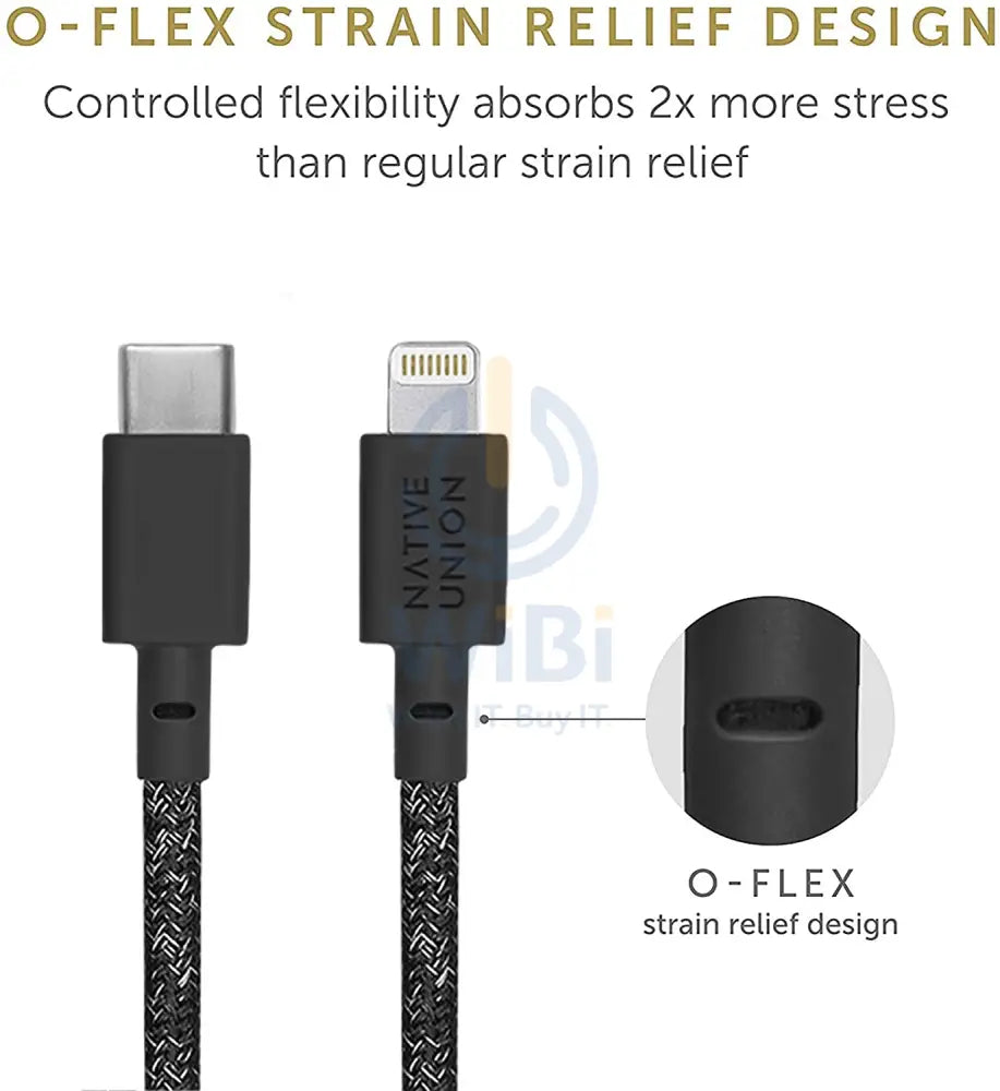 Native Union Belt Cable XL USB-C to Lightning 3M - Cosmos Accessories > Cables & Converters > Cables