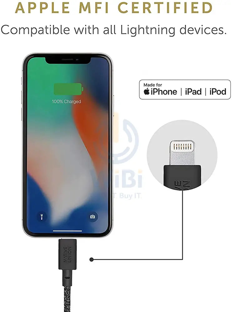 Native Union Belt Cable XL USB-C to Lightning 3M - Cosmos Accessories > Cables & Converters > Cables