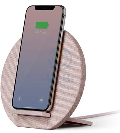 Native Union Dock Wireless Charger Fabric - Rose Accessories > Mobiles & Tablets > Mobiles > Mobile Holder / Stands