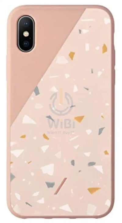 Native Union iPhone XS Clic Terrazzo Case - Rose Accessories > Mobiles & Tablets > Mobiles