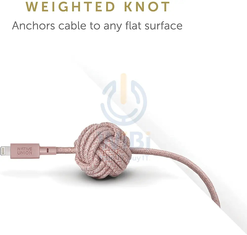 Native Union Night Cable - USB A to Lightning - 3M - Rose Accessories > Cables & Converters > Cables