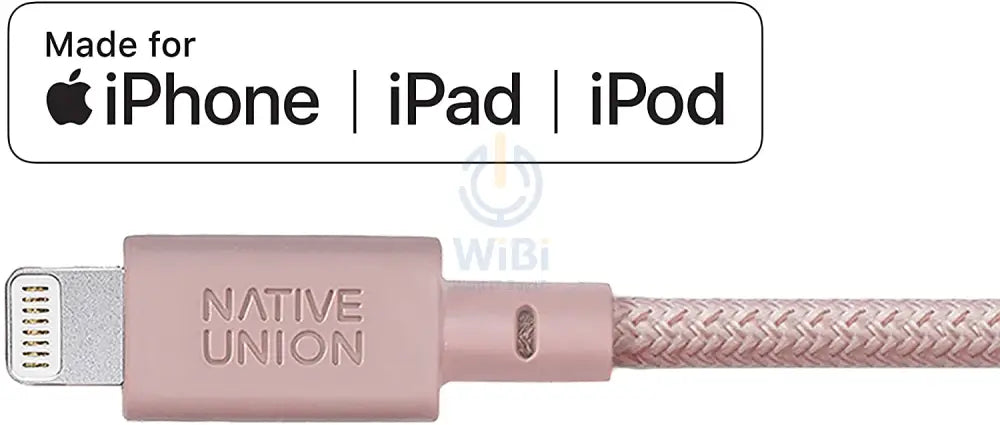 Native Union Night Cable - USB A to Lightning - 3M - Rose Accessories > Cables & Converters > Cables