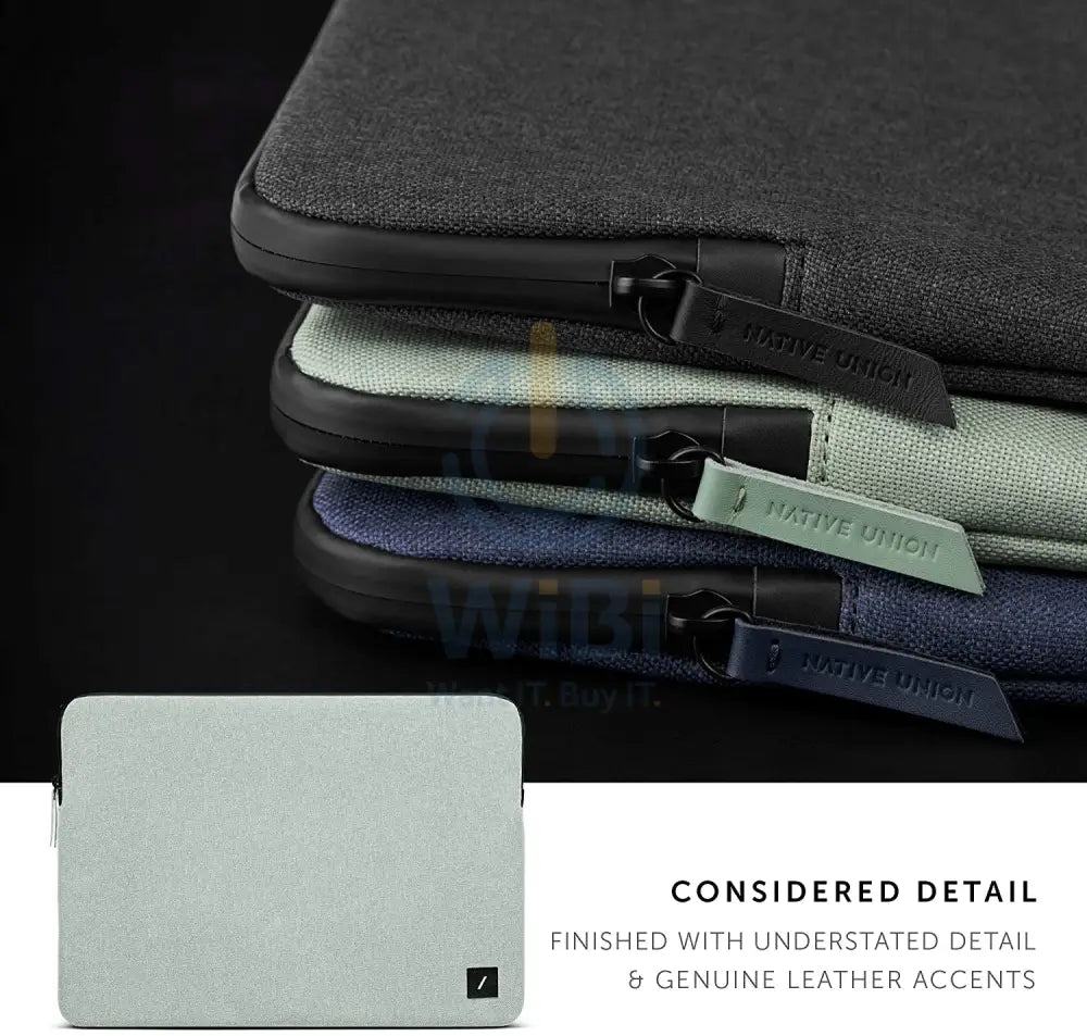 Native Union Stow Lite Sleeve For MacBook Pro 15’’/16’’/16’’ m1 - Sage Accessories > Bag