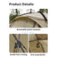 Naturehike Aries B tunnel tent - Khaki Outdoor & Travel > Tents